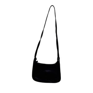 Coach‎ Hippie Flap Black Glove Leather Vintage 1999 Crossbody #9134   10x12.75"